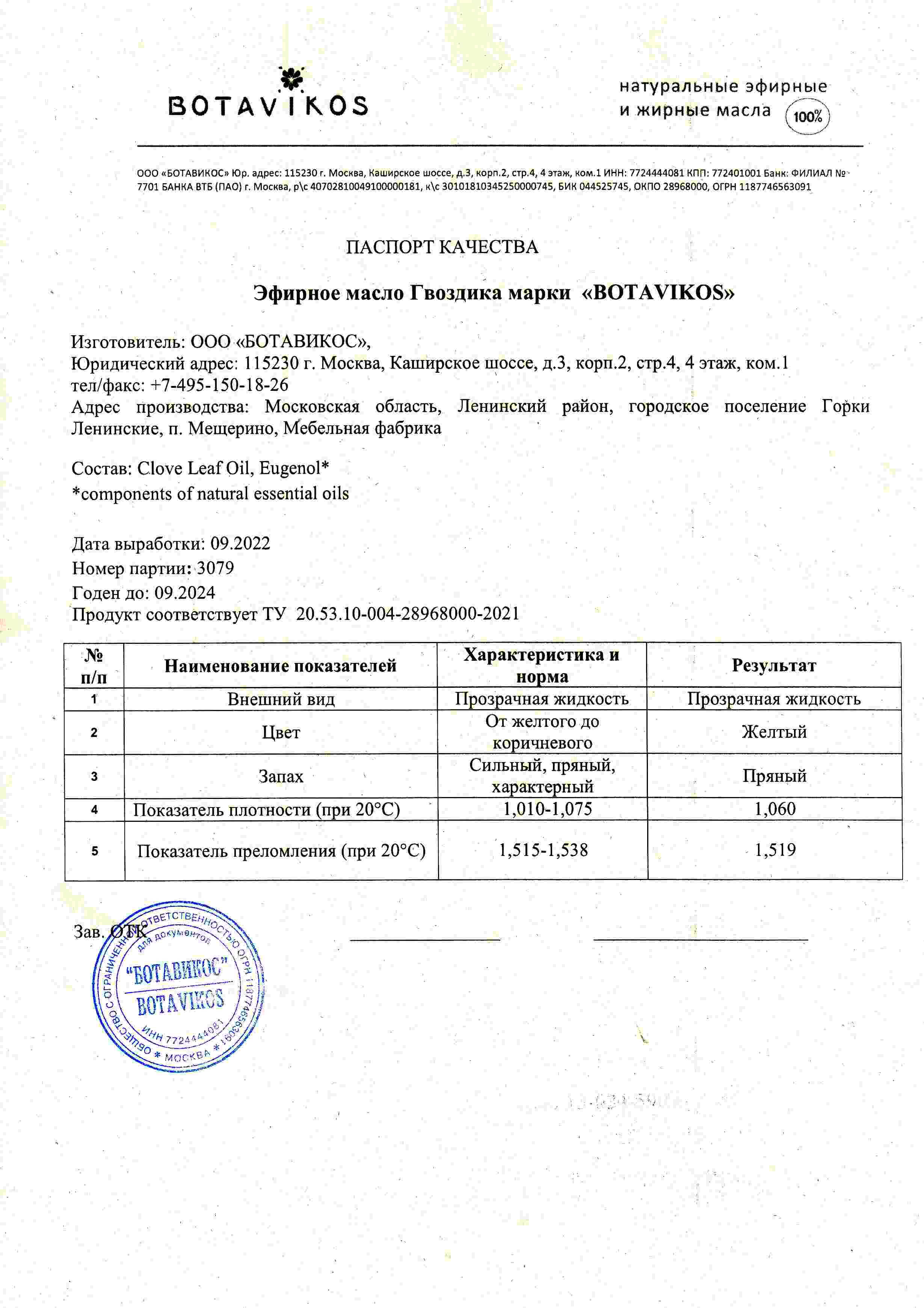 Паспорт №092022